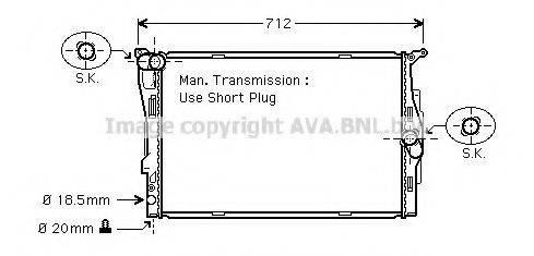 AVA QUALITY COOLING BW2291 Радіатор, охолодження двигуна