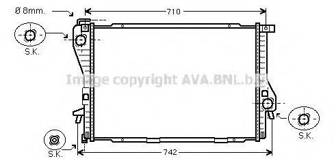 AVA QUALITY COOLING BW2300 Радіатор, охолодження двигуна