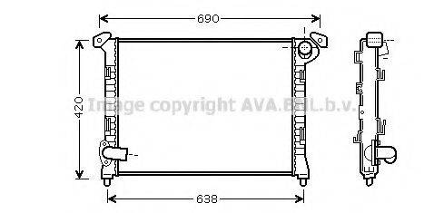 AVA QUALITY COOLING BW2314 Радіатор, охолодження двигуна