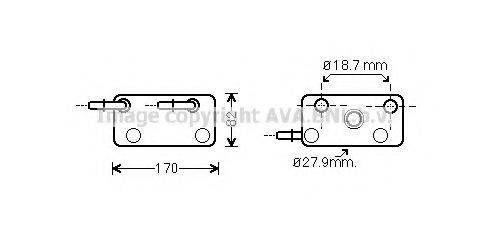 AVA QUALITY COOLING BW3347 Олійний радіатор, автоматична коробка передач