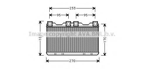 AVA QUALITY COOLING BW6259 Теплообмінник, опалення салону