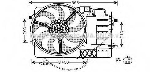 AVA QUALITY COOLING BW7506 Вентилятор, охолодження двигуна