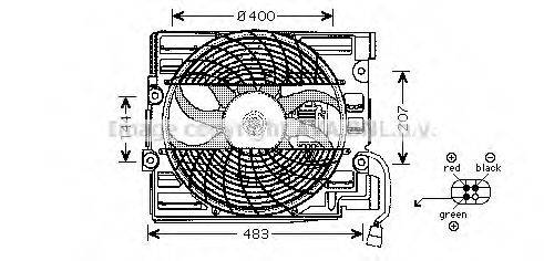 AVA QUALITY COOLING BW7510 Вентилятор, охолодження двигуна