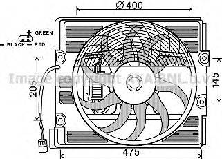 AVA QUALITY COOLING BW7526 Вентилятор, охолодження двигуна