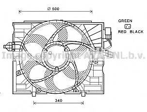 AVA QUALITY COOLING BW7532 Вентилятор, охолодження двигуна