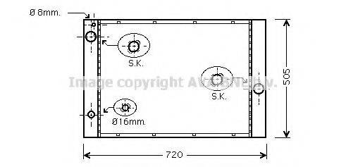 AVA QUALITY COOLING BWA2285 Радіатор, охолодження двигуна