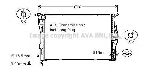 AVA QUALITY COOLING BWA2303 Радіатор, охолодження двигуна