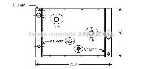 AVA QUALITY COOLING BWA2338 Радіатор, охолодження двигуна