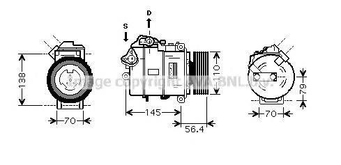 AVA QUALITY COOLING BWAK330 Компресор, кондиціонер