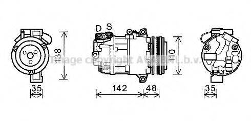 AVA QUALITY COOLING BWAK390 Компресор, кондиціонер