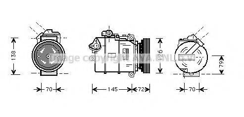 AVA QUALITY COOLING BWK226 Компресор, кондиціонер