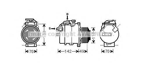 AVA QUALITY COOLING BWK411 Компресор, кондиціонер