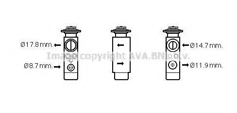 AVA QUALITY COOLING CN1219 Розширювальний клапан, кондиціонер