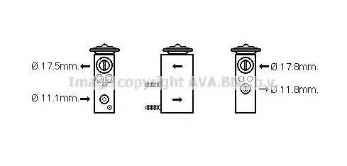 AVA QUALITY COOLING CN1276 Розширювальний клапан, кондиціонер