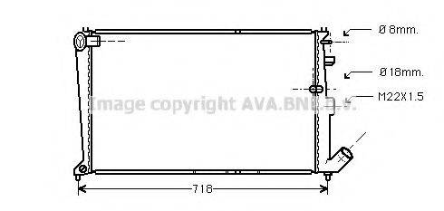 AVA QUALITY COOLING CN2010 Радіатор, охолодження двигуна