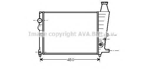 AVA QUALITY COOLING CN2013 Радіатор, охолодження двигуна