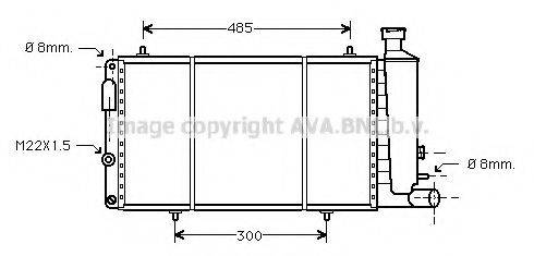 AVA QUALITY COOLING CN2034 Радіатор, охолодження двигуна