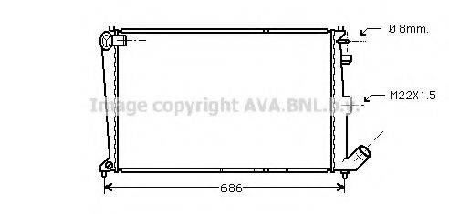 AVA QUALITY COOLING CN2066 Радіатор, охолодження двигуна