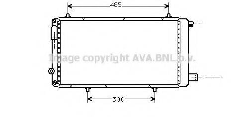 AVA QUALITY COOLING CN2073 Радіатор, охолодження двигуна