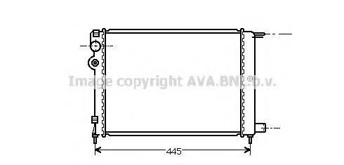 AVA QUALITY COOLING CN2080 Радіатор, охолодження двигуна