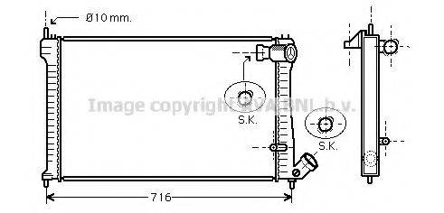 AVA QUALITY COOLING CN2102 Радіатор, охолодження двигуна