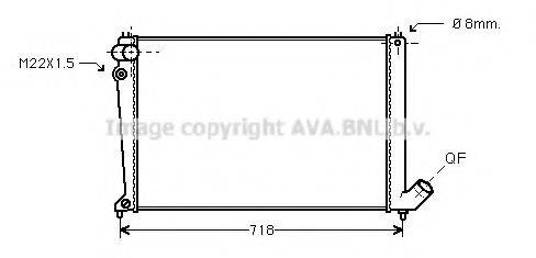 AVA QUALITY COOLING CN2105 Радіатор, охолодження двигуна