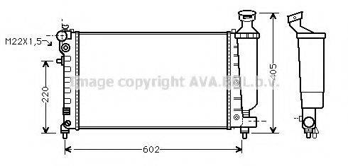 AVA QUALITY COOLING CN2119 Радіатор, охолодження двигуна