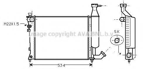 AVA QUALITY COOLING CN2149 Радіатор, охолодження двигуна