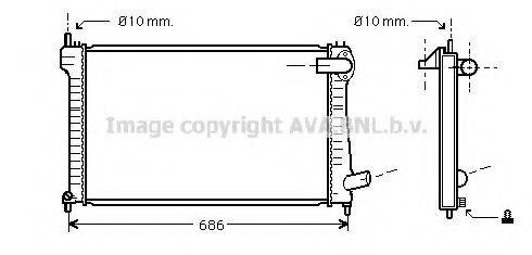 AVA QUALITY COOLING CN2171 Радіатор, охолодження двигуна