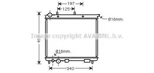 AVA QUALITY COOLING CN2187 Радіатор, охолодження двигуна