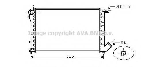 AVA QUALITY COOLING CN2195 Радіатор, охолодження двигуна