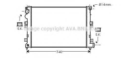 AVA QUALITY COOLING CN2208 Радіатор, охолодження двигуна