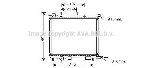 AVA QUALITY COOLING CN2227 Радіатор, охолодження двигуна