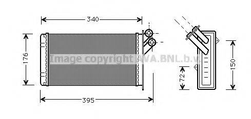 AVA QUALITY COOLING CN6129 Теплообмінник, опалення салону