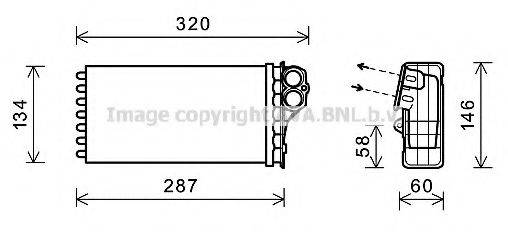 AVA QUALITY COOLING CN6279 Теплообмінник, опалення салону