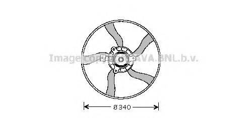 AVA QUALITY COOLING CN7532 Вентилятор, охолодження двигуна