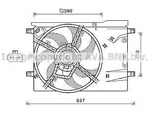 AVA QUALITY COOLING CN7551 Вентилятор, охолодження двигуна