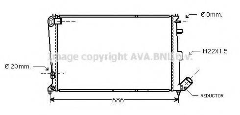 AVA QUALITY COOLING CNA2064 Радіатор, охолодження двигуна