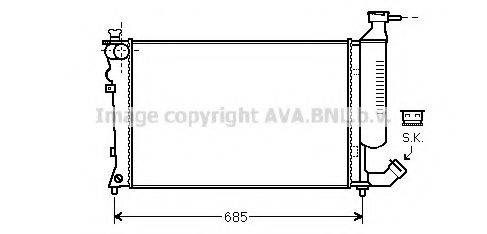 AVA QUALITY COOLING CNA2259 Радіатор, охолодження двигуна