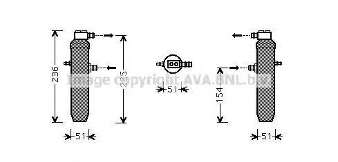 AVA QUALITY COOLING CND234 Осушувач, кондиціонер