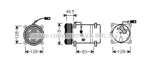 AVA QUALITY COOLING CNK158 Компресор, кондиціонер