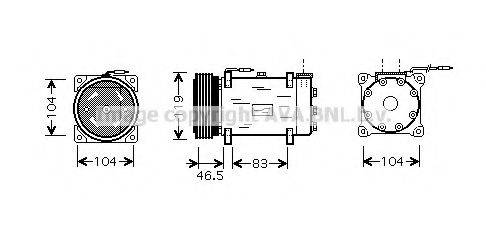 AVA QUALITY COOLING CNK160 Компресор, кондиціонер