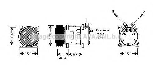 AVA QUALITY COOLING CNK210 Компресор, кондиціонер