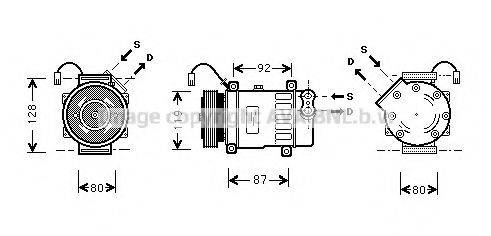 AVA QUALITY COOLING CNK217 Компресор, кондиціонер