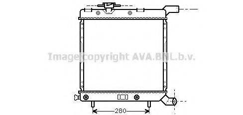 AVA QUALITY COOLING CR2003 Радіатор, охолодження двигуна