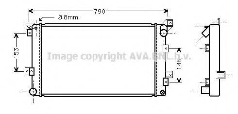 AVA QUALITY COOLING CR2033 Радіатор, охолодження двигуна