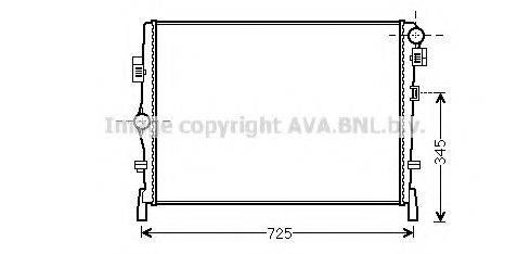 AVA QUALITY COOLING CR2105 Радіатор, охолодження двигуна