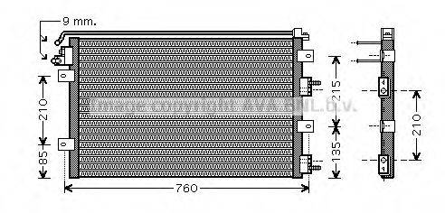 AVA QUALITY COOLING CR5078 Конденсатор, кондиціонер