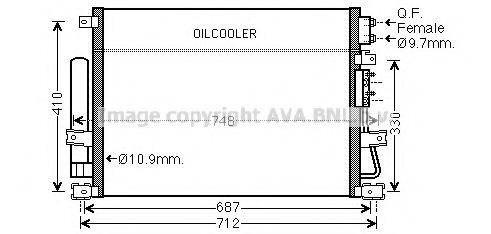 AVA QUALITY COOLING CR5124D Конденсатор, кондиціонер