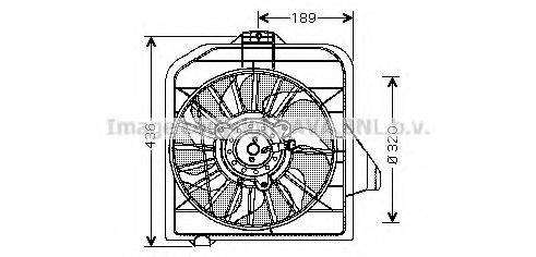 AVA QUALITY COOLING CR7503 Вентилятор, охолодження двигуна